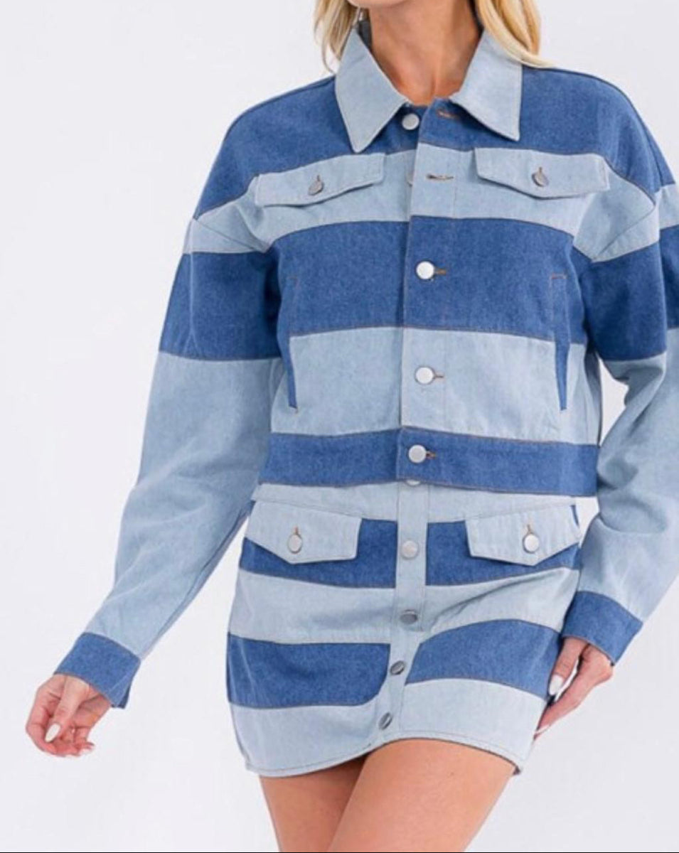 Denim Skirt set photo
