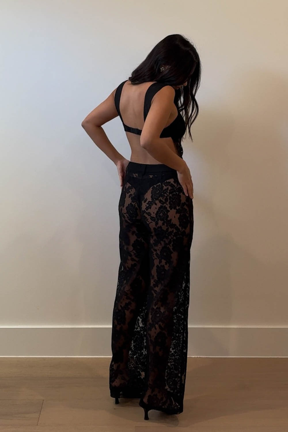 Midnight Sheer Lace Set